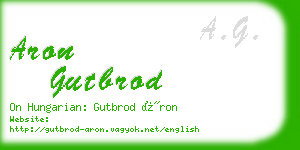 aron gutbrod business card